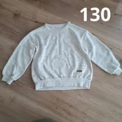 petit main ミッフィー トレーナー 130　ベージュ　長袖　総柄