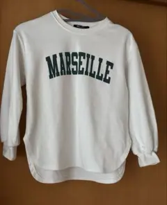 キッズ　ロンT ロゴ ホワイト 140㎝