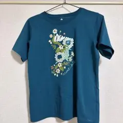 花柄プリント 半袖Tシャツ Mサイズ