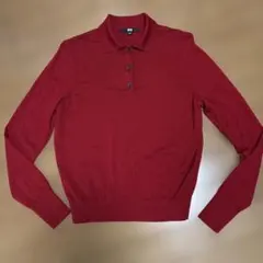 メリノポロセーター　赤Mサイズ