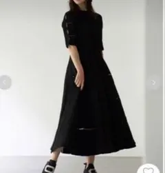 最終値下げ！セルフォード♡ ディフォーメーションニットワンピース 36