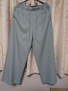 any FAM ミントグリーン イージーパンツ ワイドシルエット