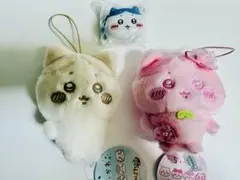 【未使用】ちいかわ ぬいぱれっと みるくいろ さくらいろ ポーチ ハチワレ 3個
