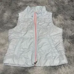 UNIQLO 中綿ベスト 140cm パステルカラー ブルー ピンク