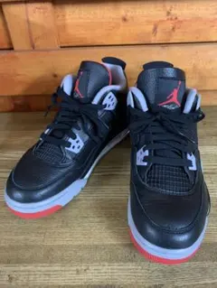 US10 28cm NIKE エアジョーダン4 ブレッド　美品 NIKE ナイキ AIR JORDAN 4 RETRO Bred AJ4 エアジョーダン4