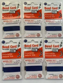 グリフィン糸　シルク100%  #4 ブルー　6ヶ