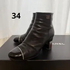 極美品 CHANEL シャネル ブーツ 34サイズ　ショートブーツのサムネイル