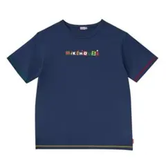 【 MIKI HOUSE（ミキハウス） 】ロゴTシャツ - ネイビー Lのサムネイル