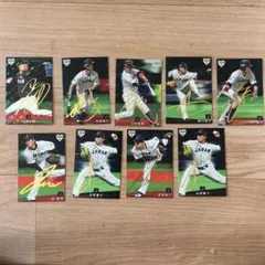 侍ジャパンチップス 金箔サイン入りカード8枚セット - メルカリ