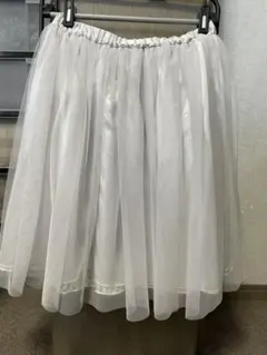 チュールスカート リバーシブル