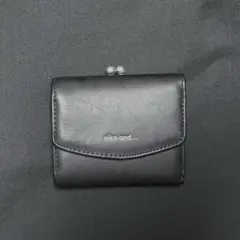 niko and ... 三つ折り財布 がま口 ブラックのサムネイル