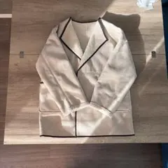 【美品】RAY CASSIN ベージュ スエード ムートンコート ボア アウター