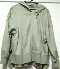 HONEYSUCKLE ROSE ジップアップパーカー ライトグリーン L