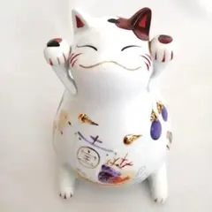 猫金運バンク　招き猫型貯金箱　猫舎道楽堂本舗