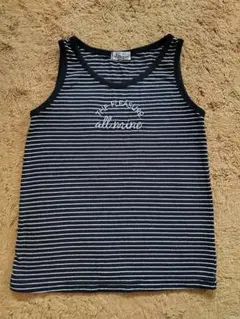 キッズ　トップス　ボーダー　タンクトップ　美品