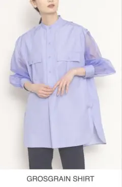 新品 HYKE ハイク ボリュームスリーブ ブラウス ホワイト 蒼井優着