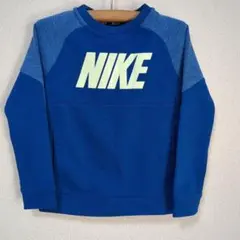 美品✨Nike　ナイキ 長袖Tシャツ キッズ110　ブルー　スウェット地