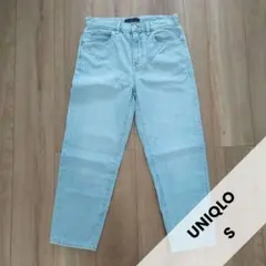 ☆【美品】ユニクロ レディース デニム ジーンズ ハイライズストレー Sサイズのサムネイル