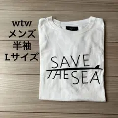 wtw ダブルティー　メンズ　半袖　Tシャツ　Lサイズ　　綿100%のサムネイル
