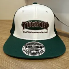 THRASHER キャップ ホワイト グリーンのサムネイル