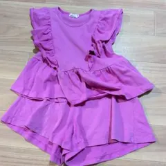 pairmanon フリルセットアップ ピンク 100