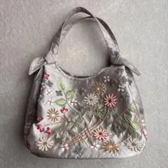 ベトナム製　手刺繍　ハンドバッグ