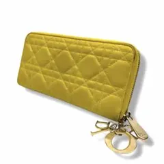 Dior ディオール カナージュ 長財布 ラウンドファスナー ラムスキンのサムネイル