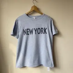 【小文字ランタグ　復刻】champion チャンピオン　半袖Tシャツ　ブルー　M