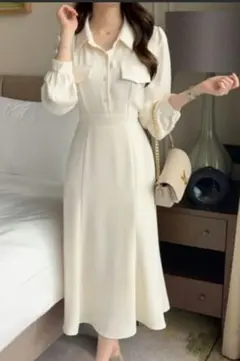 マーメイドシルエット フォーマルワンピース M/Lサイズ