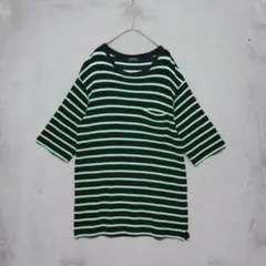 URBAN RESEARCH ITEMS♡ボーダー 半袖ニットカットソー 38