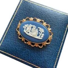 【箱付き】wedgewood ウェッジウッド ジャスパー カメオ ブローチのサムネイル