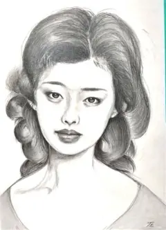 上鈴木正一 油彩画 A5サイズ『シャープな表情』新作原画 オススメの