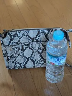 ヘビ柄コンパクトポーチ
