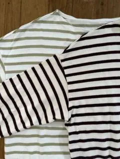無印良品　ストライプ 長袖カットソー　M〜Lサイズ 2色セット