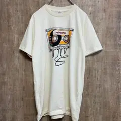 【新品】デザインTシャツ　カセット　ユニセックス　コットン100% M
