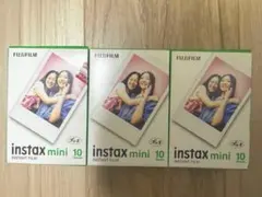 FUJIFILM instax mini用の10枚入りフィルム3パック