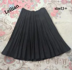 美品☆Leilian ブラック プリーツスカートのサムネイル