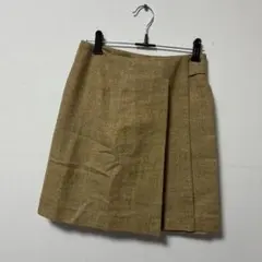 フランス製 TARA JARMON タラジャーモン ウール ラップスカート 36のサムネイル