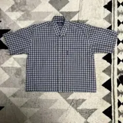00s 短丈チェックシャツ cityboy 古着　ボックス