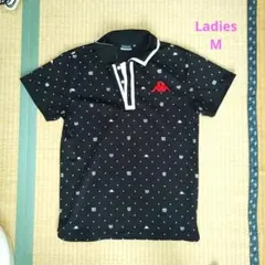 Kaepa　レディース　ドット柄　半袖ポロシャツ