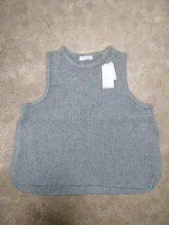 インスタイーレ　グレー　ニットベスト