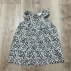 H&M ヒョウ柄 ノースリーブワンピース 6-9M
