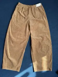 GU コーデュロイバレルレッグイージーパンツ