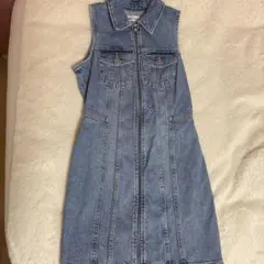 ZARA ノースリーブデニムワンピース