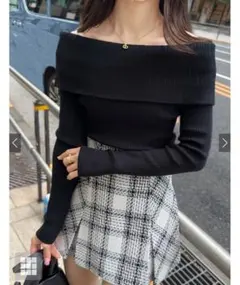 オフショルニットトップス[ru1042] 2枚目画像