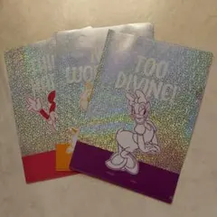 ディズニー　ホログラム　クリアファイル　　デイジー　ミニー　チップ&デール