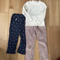 senseofwonder（110）& petitmain （120）パンツ2点