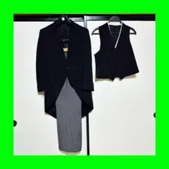 A3 タキシードスーツ三点セットA3礼服冠婚葬祭アジャスター付き結婚式式典
