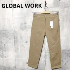 未使用タグ付き GLOBAL WORK グローバルワーク チノパン S ベージュ
