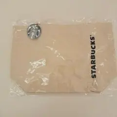 非売品　STARBUCKS トートバッグ ホワイト　ロゴチャーム付き